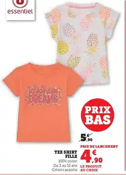 Hyper U Tee shirt fille offre