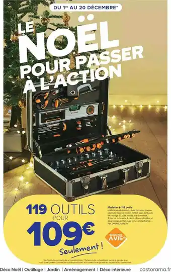 Castorama Mallette +119 Outils offre