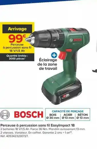 Perceuse à Percussion Sans Fil Easy Impact 18 Bosch