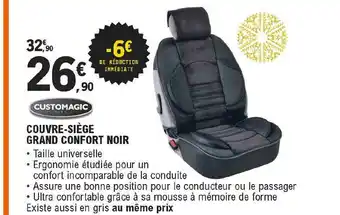 Couvre-siĂšge Grand Confort Noir