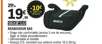 E.Leclerc L'Auto Rehausseur Bas Sparco offre