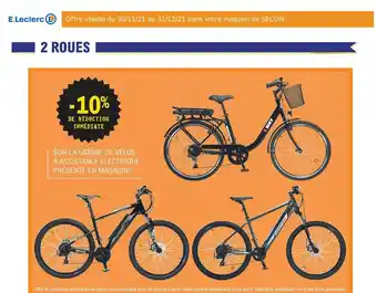 E.Leclerc L'Auto La Gamme De Vélos à Assistance électrique offre