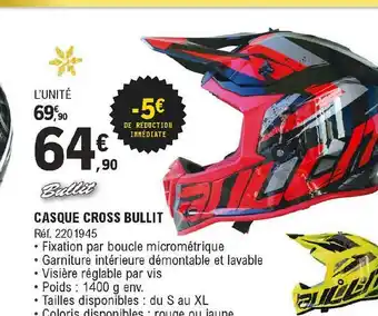 E.Leclerc L'Auto Casque Cross Bullit offre