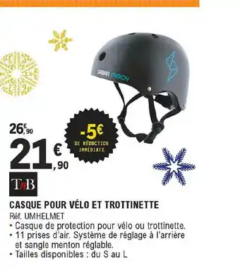 E.Leclerc L'Auto Casque Pour Vélo Et Trottinette Tnb offre