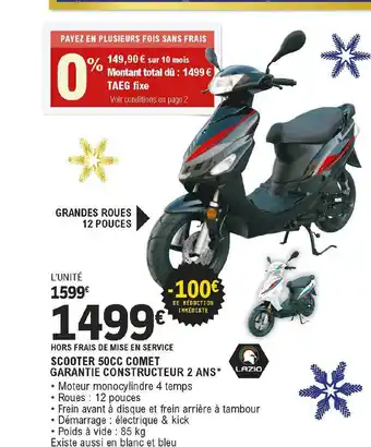E.Leclerc L'Auto Scooter 50cc Comet offre