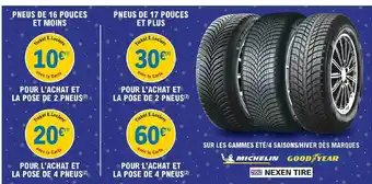E.Leclerc L'Auto Pneus De 16 Pouces Et Moins, Pneus De 17 Pouces Et Plus, offre