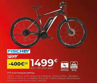 Feu Vert Vtt électrique Em1724 Fischer offre