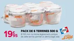 Kiriel Pack de 6 terrines offre