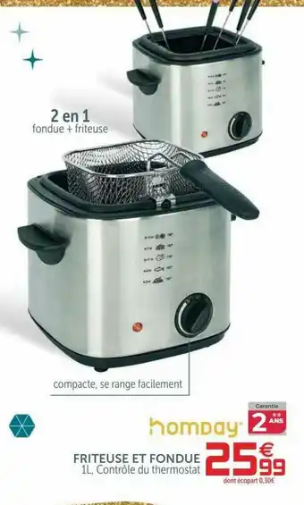 Gifi Friteuse Et Fondue Homday offre