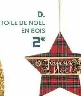 Gifi Toile De Noël En Bois offre