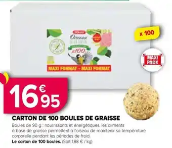 Kiriel Carton de 100 boules de graisse offre