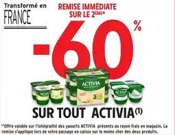 Intermarché Hyper Sur tout activia offre