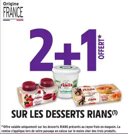 Intermarché Hyper Sur les desserts rians offre
