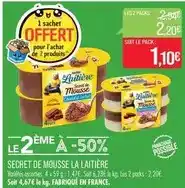 Match La laitière - secret de mousse offre