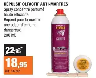 Autobacs Repulsif olfactif anti-martres offre