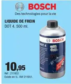 Autobacs Bosch - liquide de frein offre