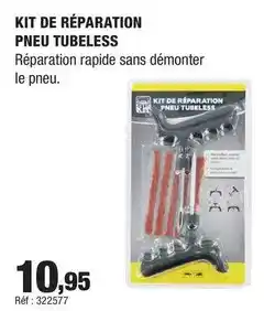 Autobacs Kit de réparation pneu tubeless offre