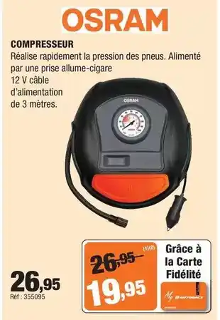 Autobacs Osram - compresseur offre