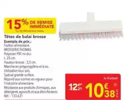METRO Tous - têtes de balai brosse offre