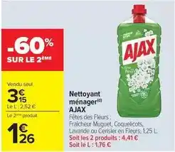 Carrefour Market Ajax - nettoyant ménager offre