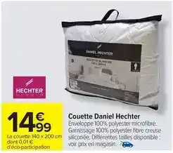 Carrefour Market Daniel hechter - couette offre