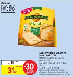 Intermarché Hyper Leerdammer original maxi portion offre