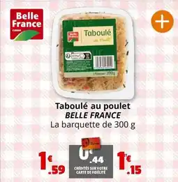 Coccinelle Supermarché Belle france - taboulé au poulet offre