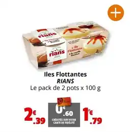Coccinelle Supermarché Rians - iles flottantes offre