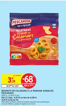 Intermarché Hyper Beignets de calamars à la romaine surgelés pescanova offre