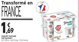 Intermarché Hyper Yaourt nature top budget offre