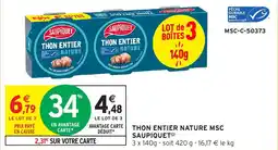 Intermarché Hyper Thon entier nature msc saupiquet offre