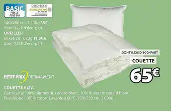 JYSK Couette Alta offre