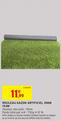 Intermarché Hyper Rouleau gazon artificiel offre