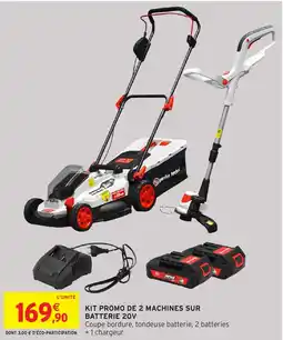 Intermarché Hyper Kit promo de 2 machines sur batterie 20v offre