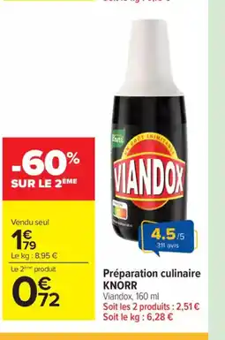 Carrefour Market KNORR Préparation culinaire offre