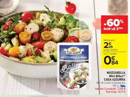 Carrefour Market CASA AZZURRA mozzarella Mini Billes offre