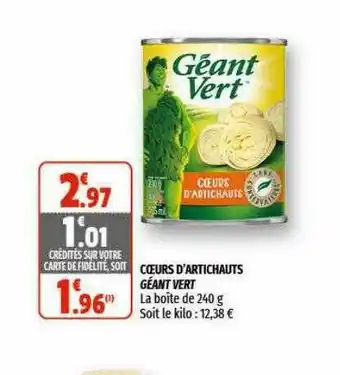 Cœurs D'artichauts Géant Vert