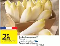 Carrefour Market Endive jeune pousse offre