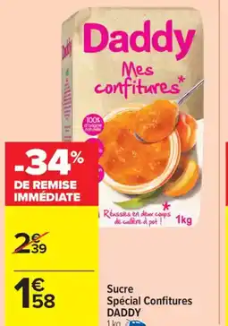 Carrefour Market DADDY Sucre Spécial Confitures offre