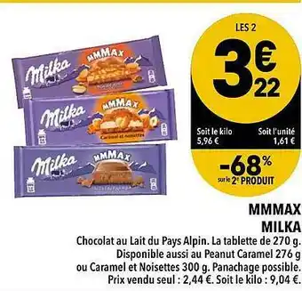 Supeco Mmmax Milka offre