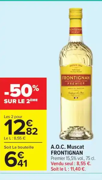 Carrefour Market FRONTIGNAN A.O.C. Muscat offre