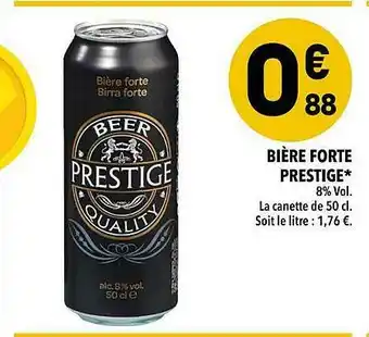 Supeco Bière Forte Prestige offre