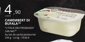 E.Leclerc Camembert di Bufala offre