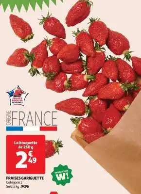 Auchan Fraises Gariguette offre