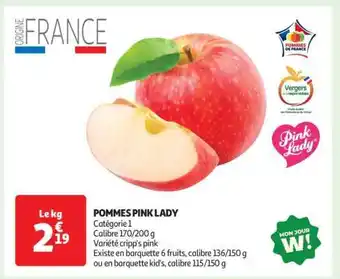 Auchan Pommes Pink Lady offre