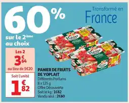 Auchan Panier De Fruits De Yoplait offre