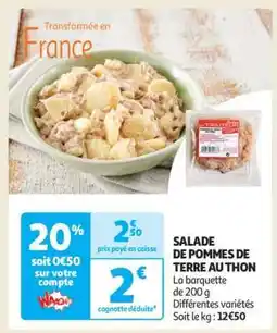 Auchan Salade De Pommes De Terre Au Thon offre