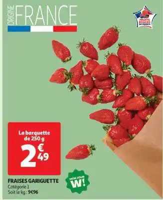 Auchan Fraises Gariguette offre