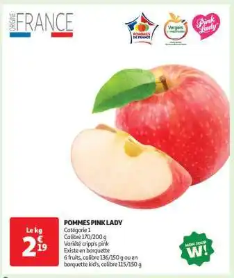 Auchan Pommes Pink Lady offre