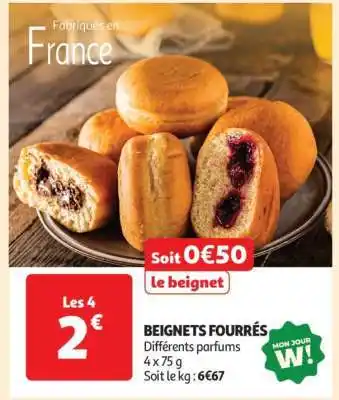 Auchan Beignets Fourrés offre